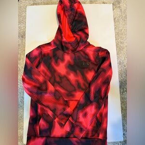 Under Armour Orange/ Red and Black Patterned Hoodie